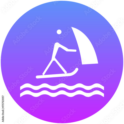 Wind Surfing Icon