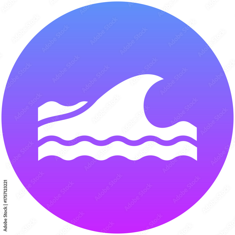 Obraz premium Ocean Waves Icon