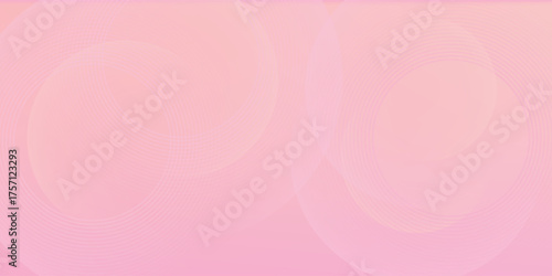 Minimalist banner background, pastel colorful, pink and yellow gradations. Circle effect style geometric, abstract background. Eps 10.