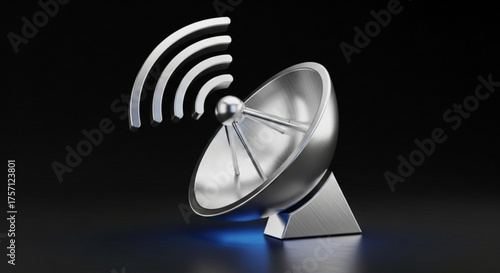 Satellite dish antenna for wireless communication technology and signal transmission and receiver technology