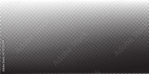 Abstract vector halftone tilted background with grainy stripes. Dotted texture and trendy halftone tonal gradation effect.