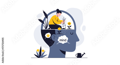 Cultivating Growth Inside the Human Mind Visualizing Mental Well-being and Personal Development
