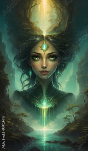Fantasy Portrait - mystische Frau