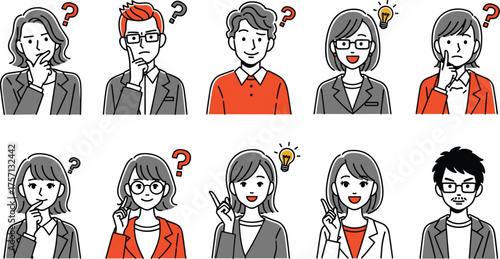 Diverse Professionals Pondering Ideas in the Workplace: Business Team Contemplating Solutions, Generating Creative Concepts for Marketing Strategy & Corporate Success in a Modern Innovative Office wit