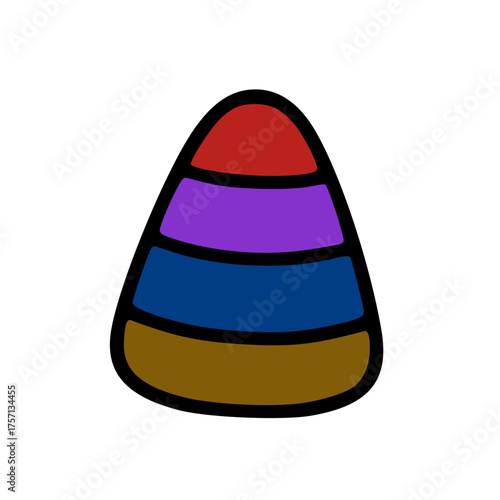 Mysterious Egg Halloween Vector Illustration