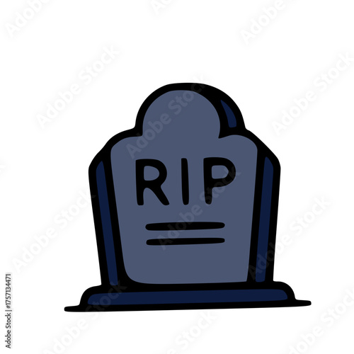 Halloween Vector Illustration Rest In Peace
