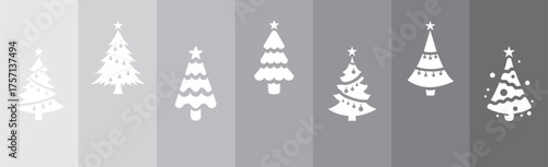 Christmas and New Year holiday card collection. Vector illustration templates for holiday greeting card, background, website and social media banner, marketing material