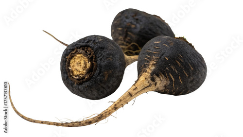 Super food black maca isolated on transparent background