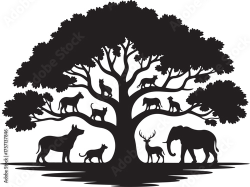 Diverse animals thrive on symbolic family tree