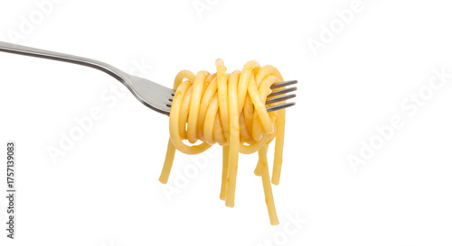 Delicious spaghetti twirled on a fork with rich sauce, ready to be savored for a delightful meal experience.