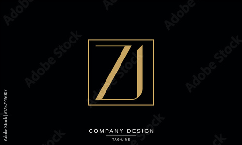 ZJ, JZ, Z, J Abstract Letters Logo Monogram Design Font Icon Vector Initials