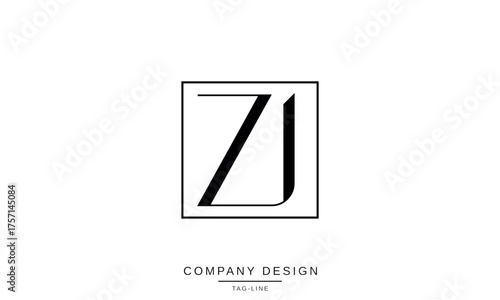 ZJ, JZ, Z, J Abstract Letters Logo Monogram Design Font Icon Vector Initials