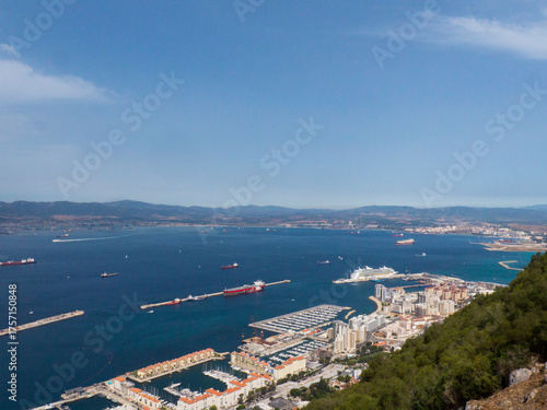 View to the sea from Gibraltar rock