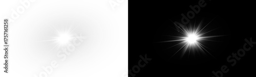 Photography Bright sunlight with star shine flare overlay background