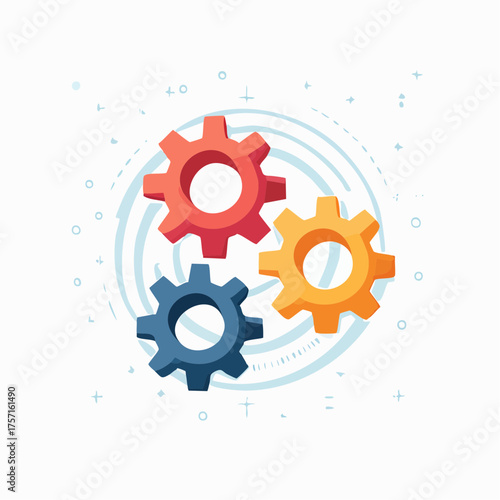 Symbole d’industrie et de production moderne