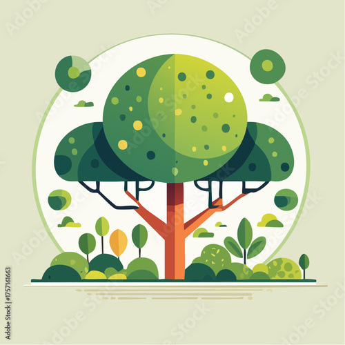 Icône décorative d’entretien paysager et de jardinage