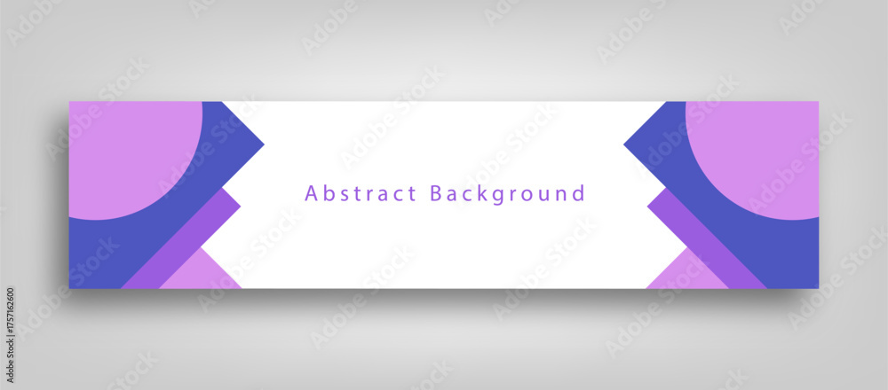 Fototapeta premium Abstract Geometric LinkedIn Banner Background Design