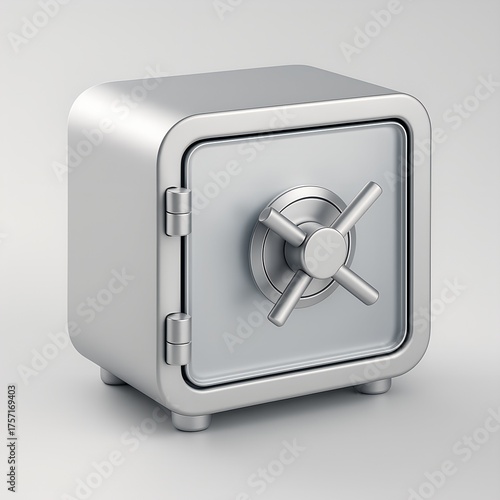 3D Safe Vault Icon for Banking, Security, and Asset Protection