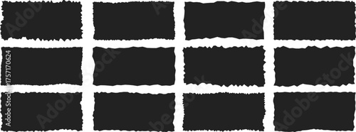 Rectangle Torn paper