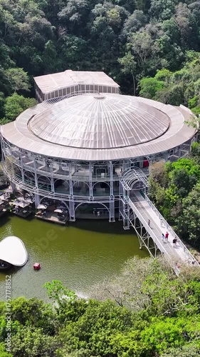 Curitiba Parana. Wire Opera At Curitiba In Parana Brazil. Theatre Landscape. Tourism Travel. Nature Park. Wire Opera At Curitiba In Parana Brazil. Botanical Scenery.