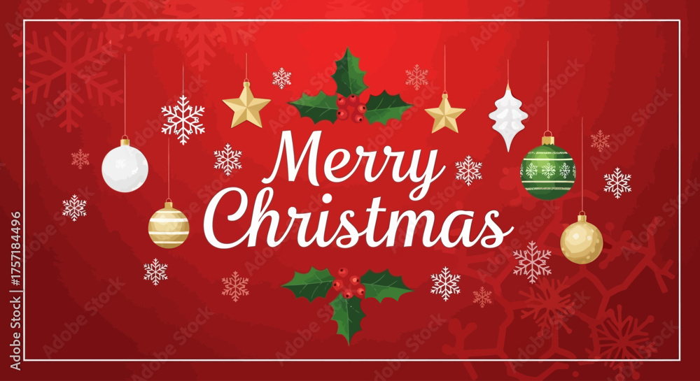 Naklejka premium christmas card