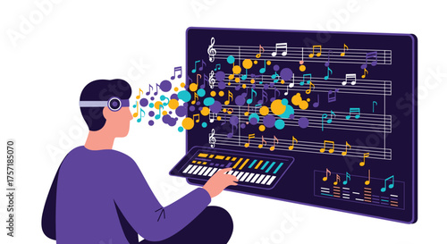 Immersive Virtual Reality Music Creation and Visualization System