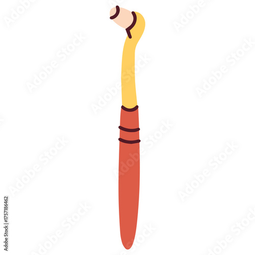 A specialized monotuft toothbrush with a small, pointed head for precision cleaning. It is ideal for hard-to-reach areas, cleaning around braces, implants, and along the gumline for targeted plaque 