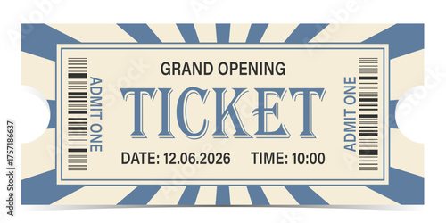 Ticket admit. Admit one ticket icons.