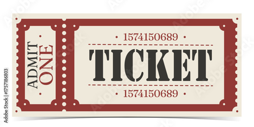 Ticket admit. Admit one ticket icons.
