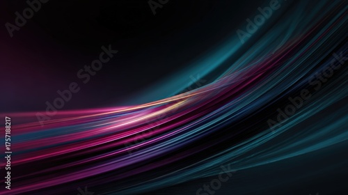 Vibrant abstract light streaks in dynamic digital art