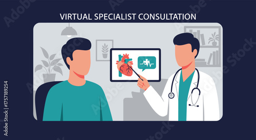 Virtual Specialist Consultation Offering Expert Medical Advice Remotely