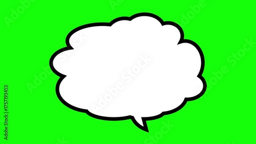 動く吹き出しのアニメーション