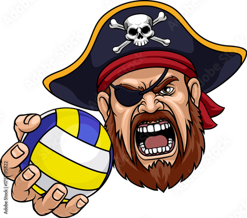 A Pirate man holding Volley...