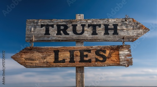 Dual Arrows on a Wooden Signpost: A Symbolic Representation of Truth and Lies in Ethics and Justice