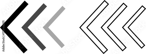Arrow cursor dynamic fast symbol sign. Dynamic moving arrow representing speed, fast, acceleration vector illustration .