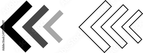 Arrow cursor dynamic fast symbol sign. Dynamic moving arrow representing speed, fast, acceleration vector illustration .