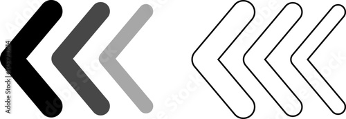 Arrow cursor dynamic fast symbol sign. Dynamic moving arrow representing speed, fast, acceleration vector illustration .