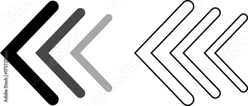 Arrow cursor dynamic fast symbol sign. Dynamic moving arrow representing speed, fast, acceleration vector illustration .