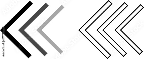 Arrow cursor dynamic fast symbol sign. Dynamic moving arrow representing speed, fast, acceleration vector illustration .