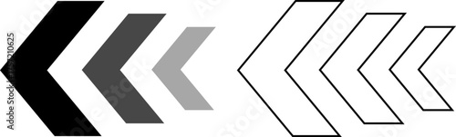 Arrow cursor dynamic fast symbol sign. Dynamic moving arrow representing speed, fast, acceleration vector illustration .