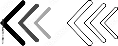 Arrow cursor dynamic fast symbol sign. Dynamic moving arrow representing speed, fast, acceleration vector illustration .