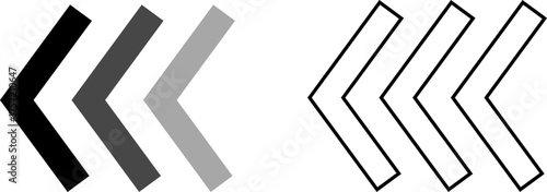 Arrow cursor dynamic fast symbol sign. Dynamic moving arrow representing speed, fast, acceleration vector illustration .