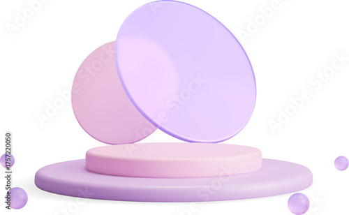 Crystal Podium with Disks