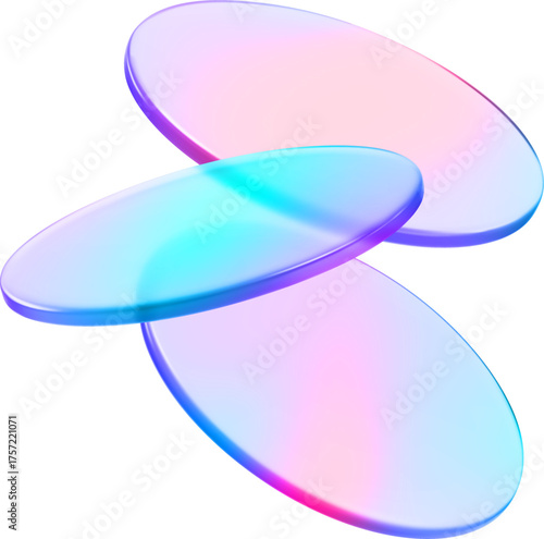 3d Glass Disk