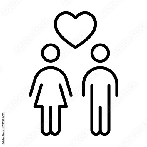 Couple and Heart icon