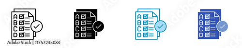 Check  Icon Set Multiple Style Collection