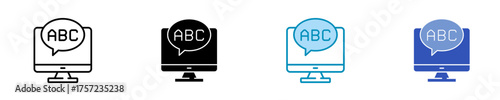 Computer  Icon Set Multiple Style Collection