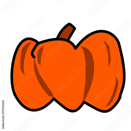 Decorative Pumpkin Outline Icon