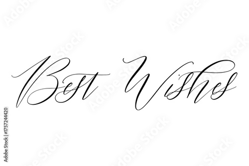 Best Wishes - The phrase "Best Wishes" on white background
