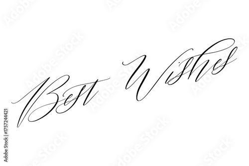 Best Wishes - The phrase "Best Wishes" on white background
